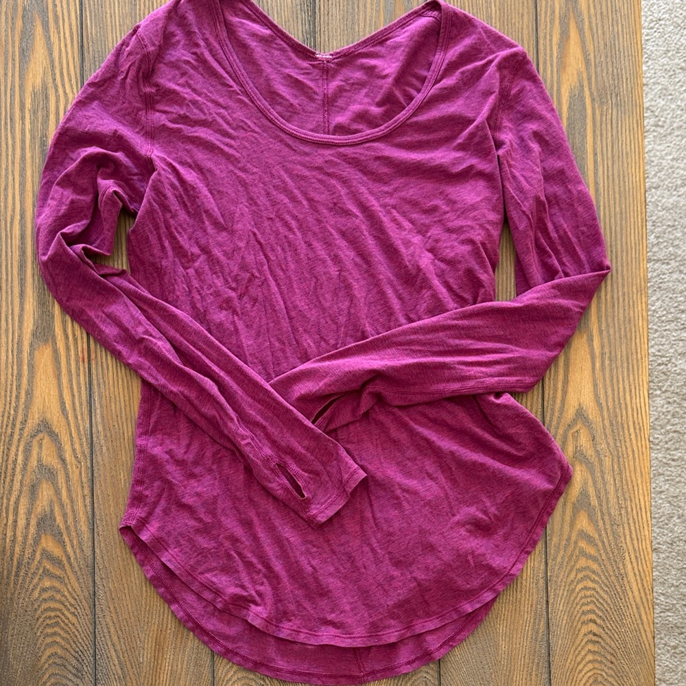 lululemon athletica Berry Long Sleeve Top